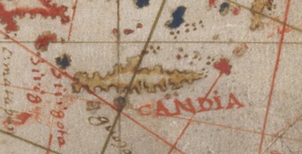 1618 Carte nautique de l'Océan Atlantique, de la Méditerranée et d'une partie de l'Océan Pacifique : Sanches, Domingos (15..-16.).jpg